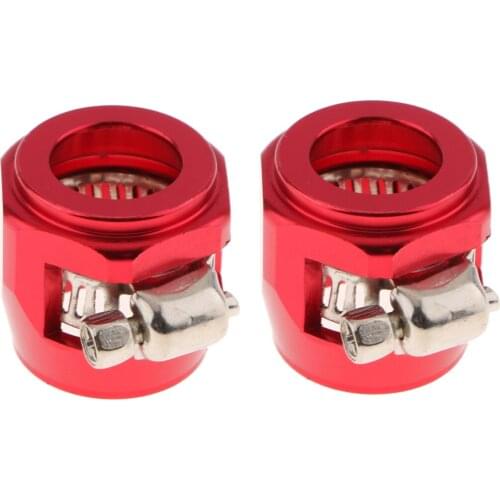 2x 10AN Aluminum Braided Fuel Line Swivel Fitting Hose End Fuel Oil Line Clip