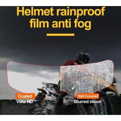4pcs Rainproof Helmet Anti-fog Patch Motorcycle Electric Helmet Patch Film Clear Anti-fog patch Motorcycle Anti-fog visor