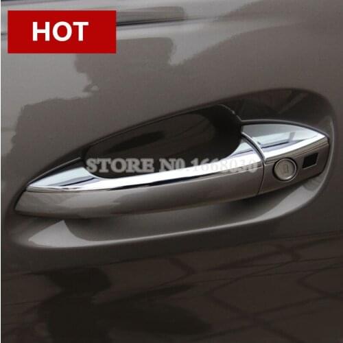 ABS Exterior Car Door Handle Cover Trim 8pcs For BENZ A B Class W176 W246 2012-2018 Car accesories interior Car decoration