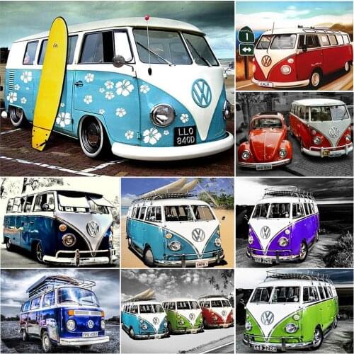 Diamond Painting Car 5D DIY Full Drill Embroidery Handmade Hobby Cross Stitch Tool Kits Mosaic Art Picture Wall Home Decor Gift