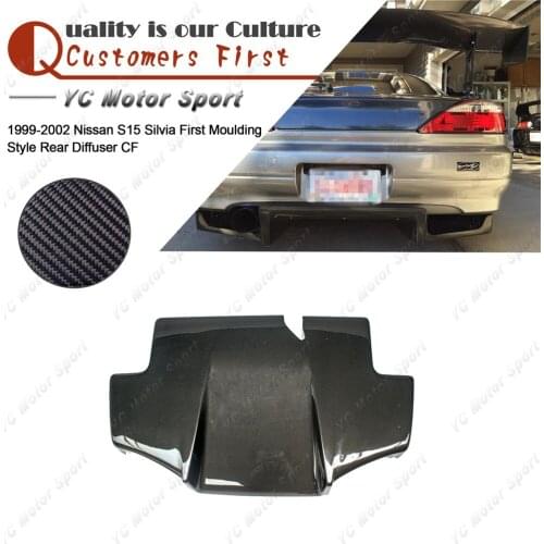 Car Accessories Carbon Fiber First Moulding Style Rear Diffuser Fit For 1999-2002 S15 Silvia Rear Bumper Under Diffuser