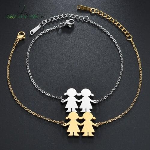 Nextvance Stainless Steel Girls Bracelet Bff 7 Kinds Children Bracelets Birthday Friends Gift Pulseras Para Las Mujeres