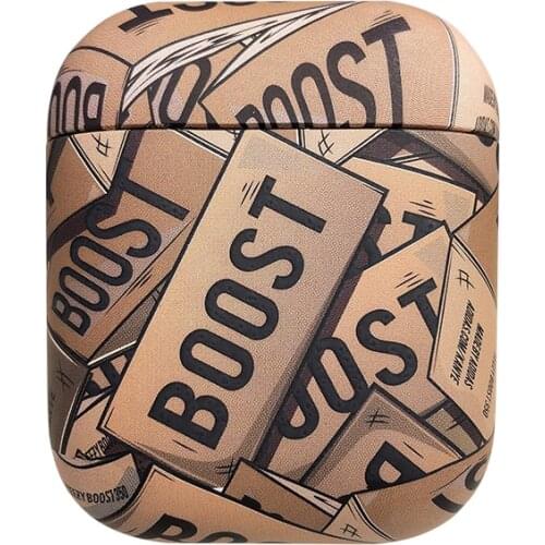 NEW Wireless bluetooth headset BOOST Case for Airpods 2 1 Kanye Omari West Trend 350 sneakers hard PC Cover coque Fundas