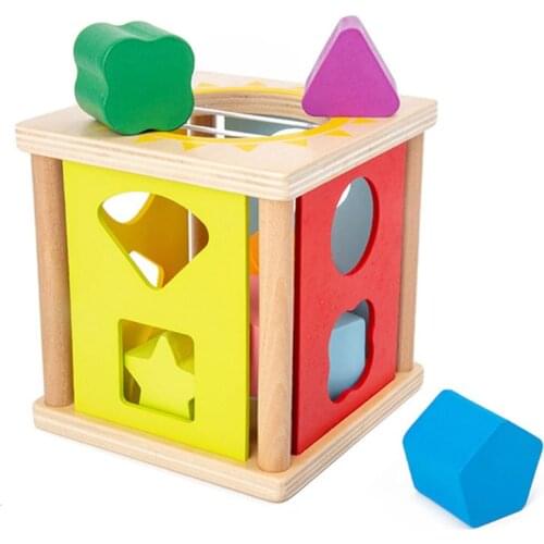 Children Shape Matching Building Blocks Color Classification Toy Box Puzzle Toy