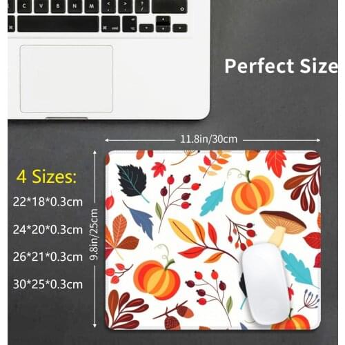 Autumn Pumpkins Mouse Pad DIY Print Cushion Fall Harvest Pumpkins