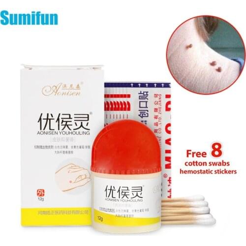 12g Warts Removal Treatment Cream Skin Care Tag Remover Ointment 100% Herbal Medicine Warts Ointment Foot Corn Removal Plantar
