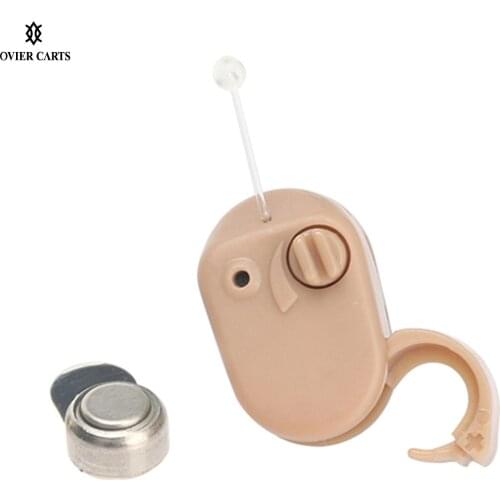 Mini Hearing Aids Portable Sound Amplifier Audifonos Volume Adjustment In Ear Hearing Enhancement Device Tool for Adults Elderly