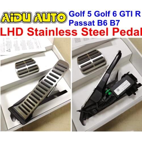 USE For VW Scirocco 3 Golf 5 Golf 6 R Passat B6 B7 CC Q3 LHD Stainless Steel Pedal Covers Set 1K1 064 205 A 1K1 723 503 AB