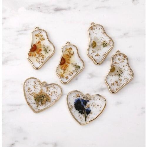 New Listing geometry/heart shape 20pcs/lot flower decoration alloy charms diy jewelry earring/necklace pendant accessory