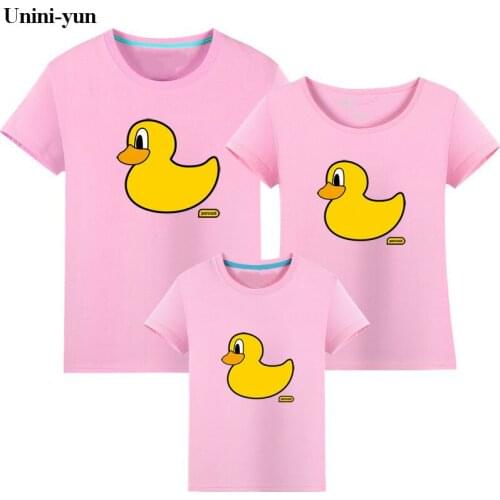 Family Matching Clothing Mother Daughter Clothes Father Son Outfits Short Sleeve Print Creative T-shirt Family Look