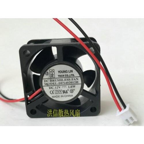 Original 4020 DFS402012H 12V 1.6W 0.13A silent cooling fan
