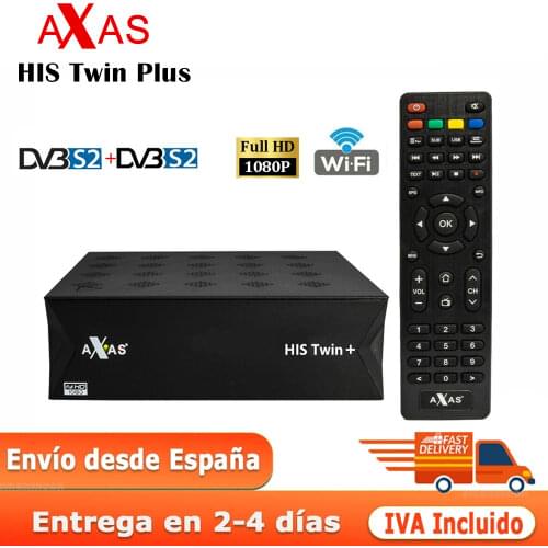 Axas His Twin DVB-S2/S HD Enigma 2 Satellite TV Receiver WiFi + Linux E2 Open ATV H.265 TV Box Fat Decoder