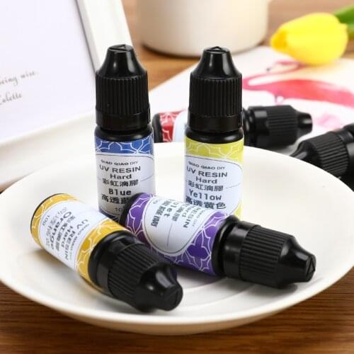 Mix Color Epoxy UV Resin 10g Dye Colorant Resin Pigment Fast Curing DIY Craft Jewelry Making Accessories 10 Colors