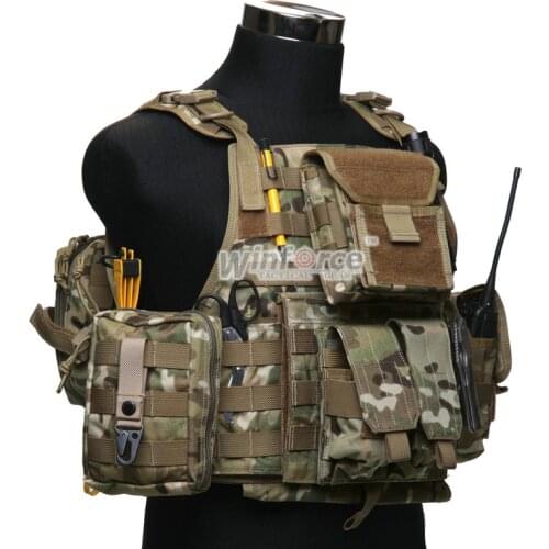 WINFORCE Tactical Gear /WV-07 Plate Carrier w/Cummerbund MOLLE / 100% CORDURA/ QUALITY GUARANTEED MILITARY AND OUTDOOR VEST