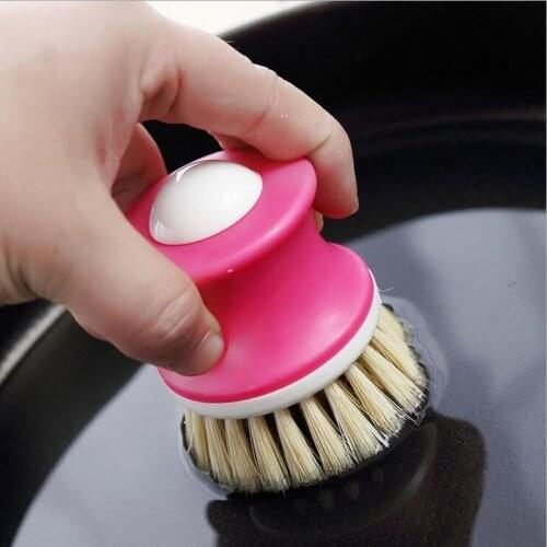 Kitchen Cleaning Brush washing brush Kitchen Pot Pan Dish Bowl Palm Wash Tool Brush Scrubber Cleaner
