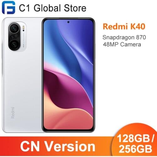 Original Xiaomi Redmi k40 128GB/256GB Cellphone 5G Octa Core Snapdragon 870 6.67" 120Hz E4 AMOLED display 48MP Triple Camera