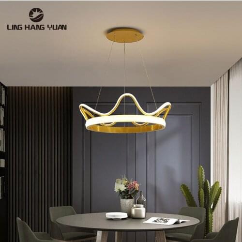 Modern Led Chandelier 110V 220V Gold Decoration Ceiling Chandelier Lighting Fixtures for Living room Bedroom Dining room Kitchen