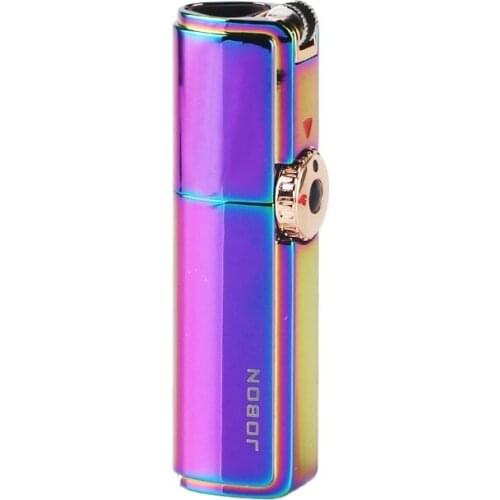 Triple Jet Flame Gas Inflatable Lighter With Cigar Punch Metal Cigar Torch Lighter