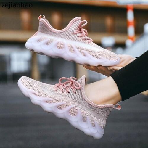 Zejiaohao Autumn Women Shoes Flats Causual Ladies Sports Shoes Fashion Air Mesh Lace Up Light Breathable Female Sneakers ZM-80