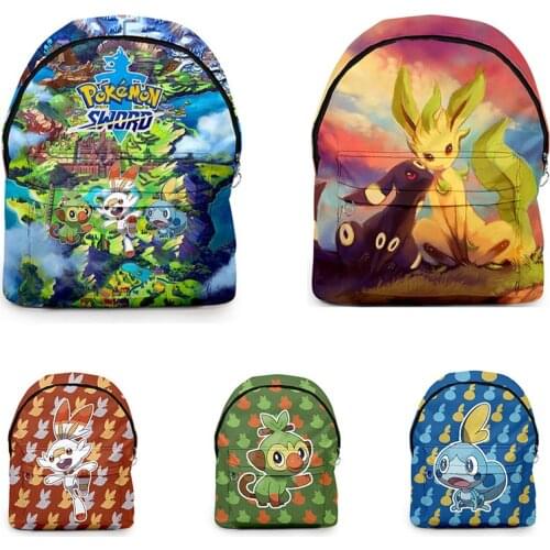 13 Styles Pokemon Backpack Canvas Bag School Bags Girls Travel Bag Notebook Bag Student Fashion New High Capacity Free Shipping