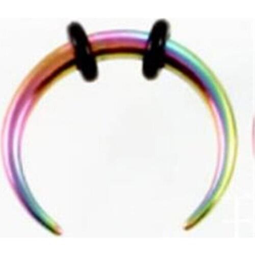 1Pcs Hot Nose Clip On 6/10 mm Surgical Steel Nose Ring Thin Small Hoop Nose Piercing Studs Ring For Women Girls