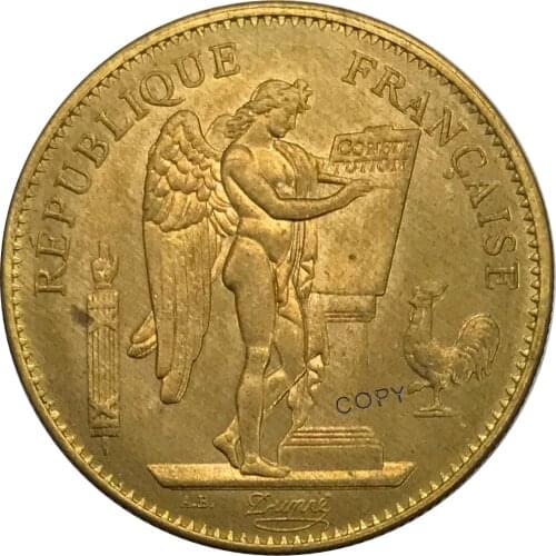 1904 France 50 Francs Gold coin Brass Collectibles Copy Coin