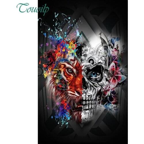 Needlework 5d Diy Diamond Painting Cross Stitch Skull,Halloween gift,Skeleton Diamond Embroidery Full Square Diamond Mosaic art