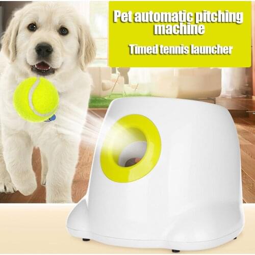 Automatic Interacting Toys Dog Tennis Ball Thrower Pet Play Training for Indoor Outdoor SAL99