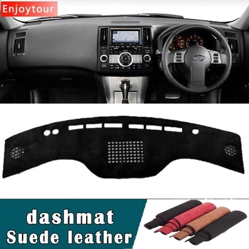 Car-styling Suede Leather Dashmat Dashboard Cover Pad Dash Mat Carpet For infiniti fx35 fx45 S50 G1 2003 2004 2005 2007 RHD