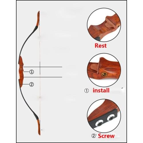 Wooden Recurve Bow American Archery Bow for Hunting Shooting 15-35 lbs Hunting Bow Outdoor Sports Game Practice new