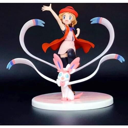 Pokemon Toys Serena Eevee Beautiful Hand-Made Models Birthday Presents for the Kids