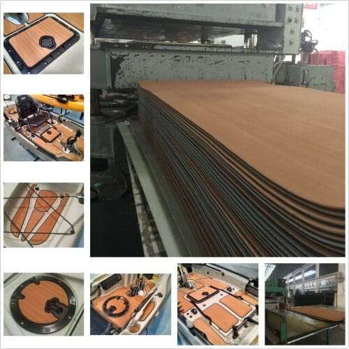 Marine EVA Foam Sheet fish boat&surfboard &Kayak decking teak Flooring (Brown)