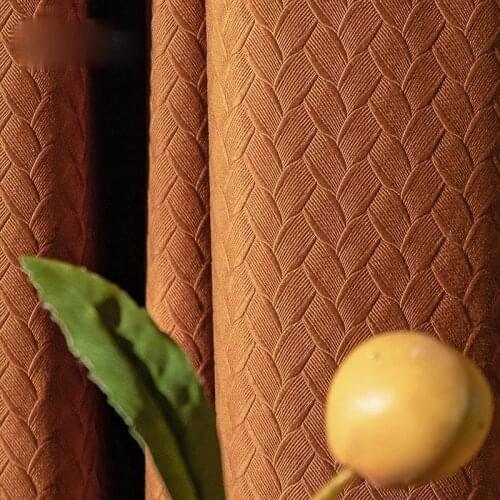 2021 New High-end Nordic Light Luxury Texture Shading Velvet Curtains for Living Room Bedroom Home Decor Blackout Curtains