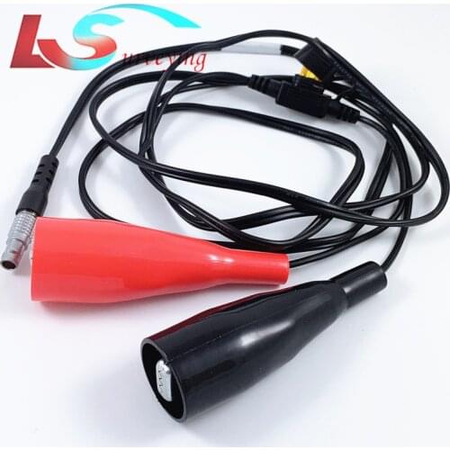 NEW 565854 Power Cable for Leica total stations survey 1.8M 5pin (0B) size with Heavy Duty alligator clips wired cable