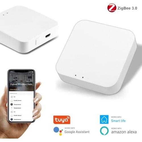 Tuya ZigBee 3.0 Gateway Hub Smart Bridge Smart Life APP Wireless Remote Controller Smart Home Works with Alexa Google Home