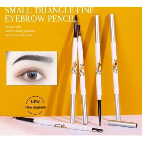Triangle Eyebrow Pencil Double Head Long Lasting Natural Waterproof Eye Brow Tint Cosmetics Triangle Eyebrow Pen Make Up