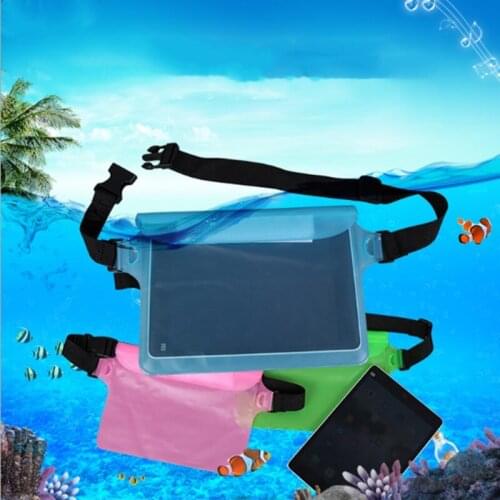 Waterproof Swimming Bag Ski Drift Diving Shoulder Waist Pack Bag Underwater Mobile Phone Bags Case Cover For Beach Boat Sports