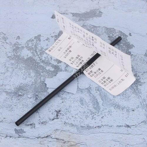 Straw In Receipts Magic Tricks Straw Thr Paper Card Close Up Street Stage Magic Props Accessories Illusion Mentalism Gimmick