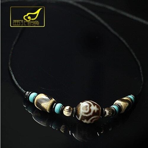 Tibet Jewelry Treasure Vase pattern Choker Necklace Womens Jewelry Free Shipping