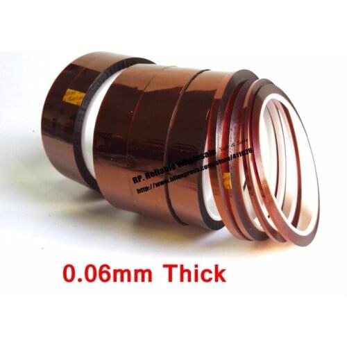 0.06mm thick 215mm wide 33M Length, High Temperature Resist Poly imide tape fit for Golden Point Protect, Relays