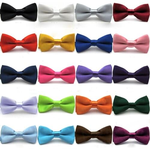2pcs 2021 Two-tone, solid-colored childrens bow tie, darling bow tie, Shengzhou bow tie