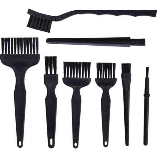 8pcs/lot Anti-static ESD Safe Brush Set Nylon Cleaning Brush Kit For PCB BGA Phone Repair