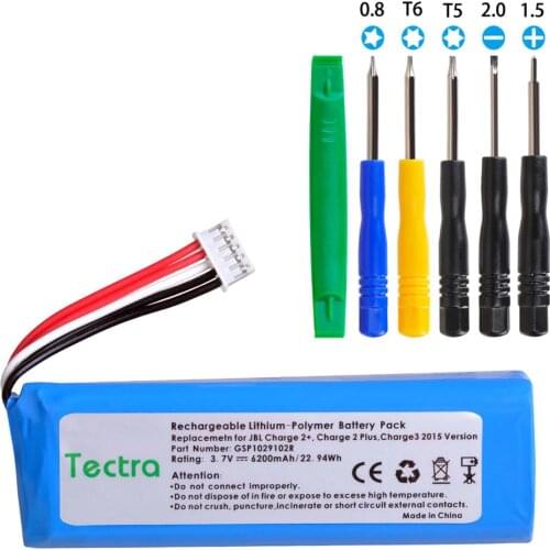 6200mAh GSP1029102R Battery for JBL Charger 2+, Charge 2 Plus, Charge 3 2015 Version