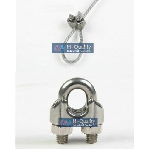 Free Shipping Wholesale Rigging Hardware M3 AISI316 DIN741 Stainless Steel Wire Rope Clips(304 material, m2-m24 sizes available)