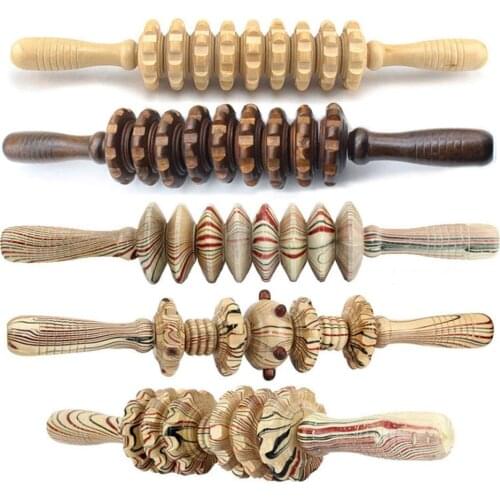 Wooden Exercise Roller Sport Injury Gym Body Leg Trigger Point Muscle Sticks Massager Health Care