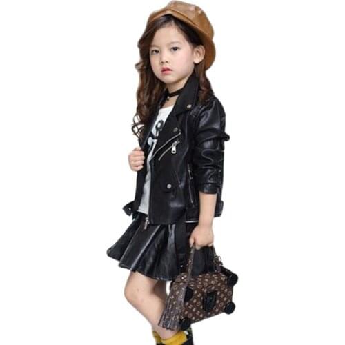 Baby Girls Boy Overwear 2020 Spring Autumn Winter PU Coat Jacket Kids Fashion Leather Jackets Children Coats Overwear Clothes