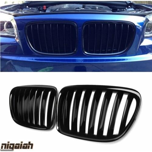 Car Front Racing Grills for BMW X1 E84 20i 28i 35i 2011-2015 Shiny Glossy Black Kidney Grille Car Styling Front Face Grill