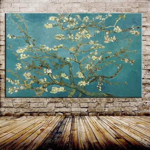 Blossoming Almond Tree Oil Painting Of Vincent Van Gogh Reproduction Oil Painting On Canvas Wall Art Picture For Home Decoration