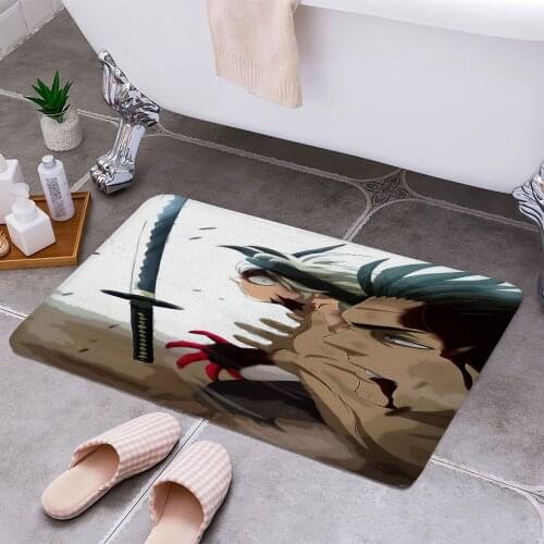 Black Clover 3D Print Doormats Rectangle Non-Slip DoorMat Bedroom Kitchen Entrance Print Door rugs Dropshipping