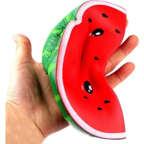 Cute Watermelon Shape Anti-stress Slow Rising Stress Relief Kids Squeeze Decompression Stress Relief Hand Fidget Toys